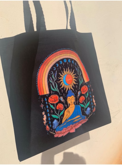 Ecobag Convoque seu Buda - Preta
