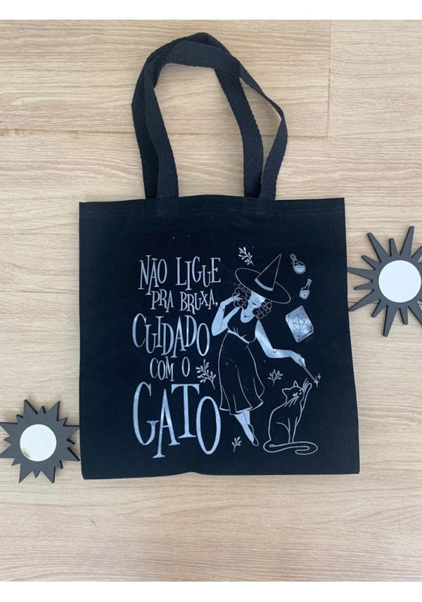 Ecobag Cuidado com o Gato