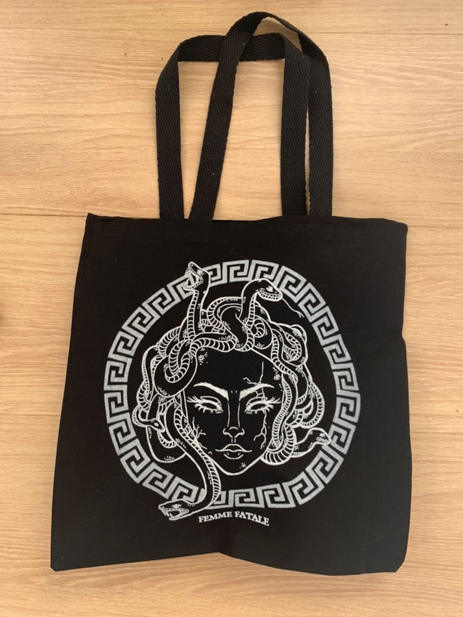 Ecobag Deusa Medusa - Preta — imagem 1