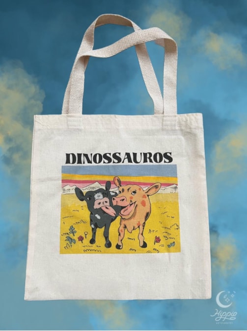Ecobag Dinossauros Vaquinhas