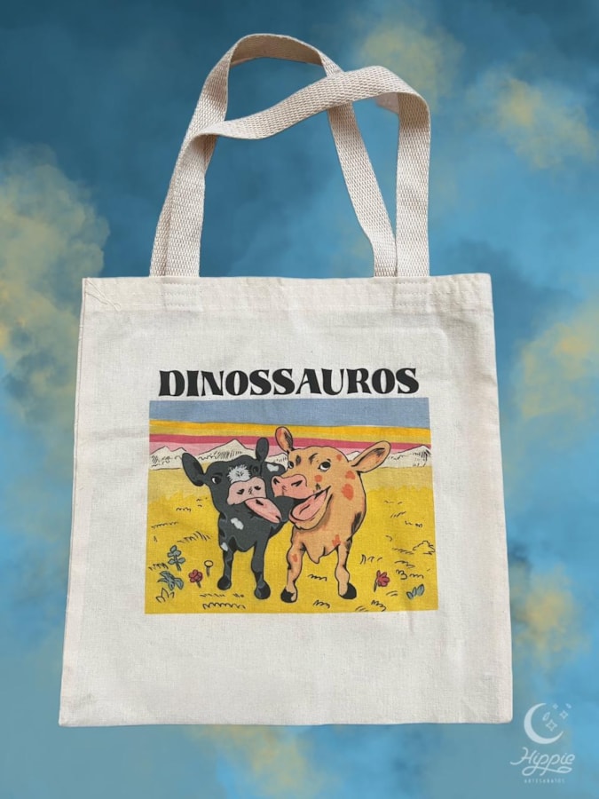 Ecobag Dinossauros Vaquinhas — imagem 1