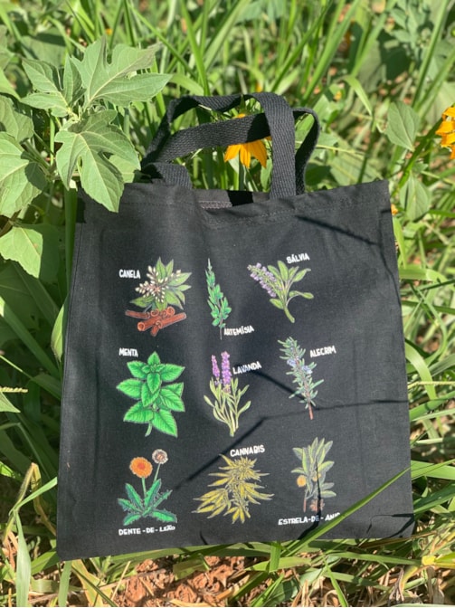 Ecobag Ervas de Bruxa - Preta