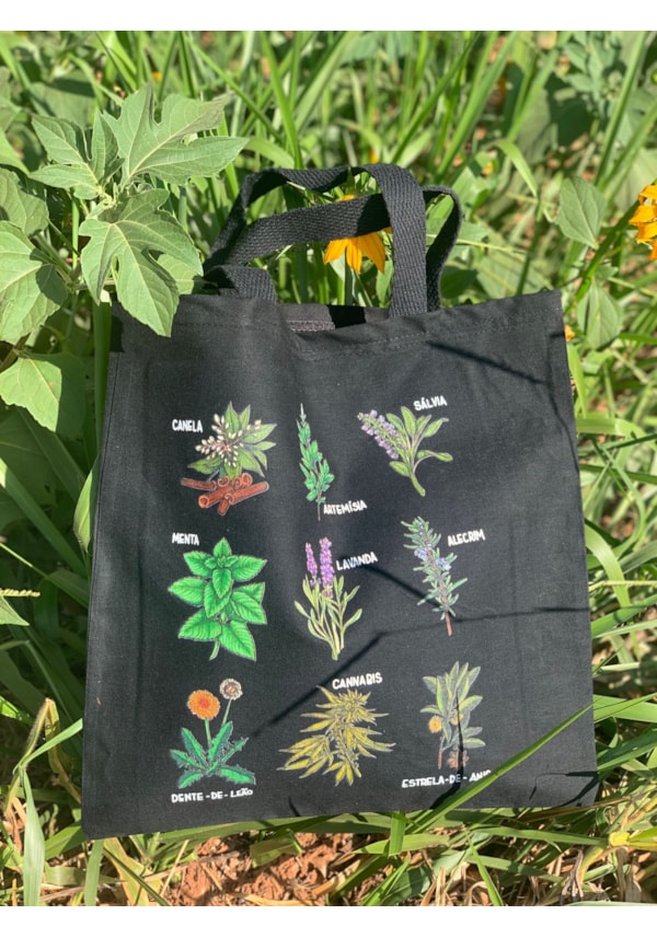 Ecobag Ervas de Bruxa - Preta