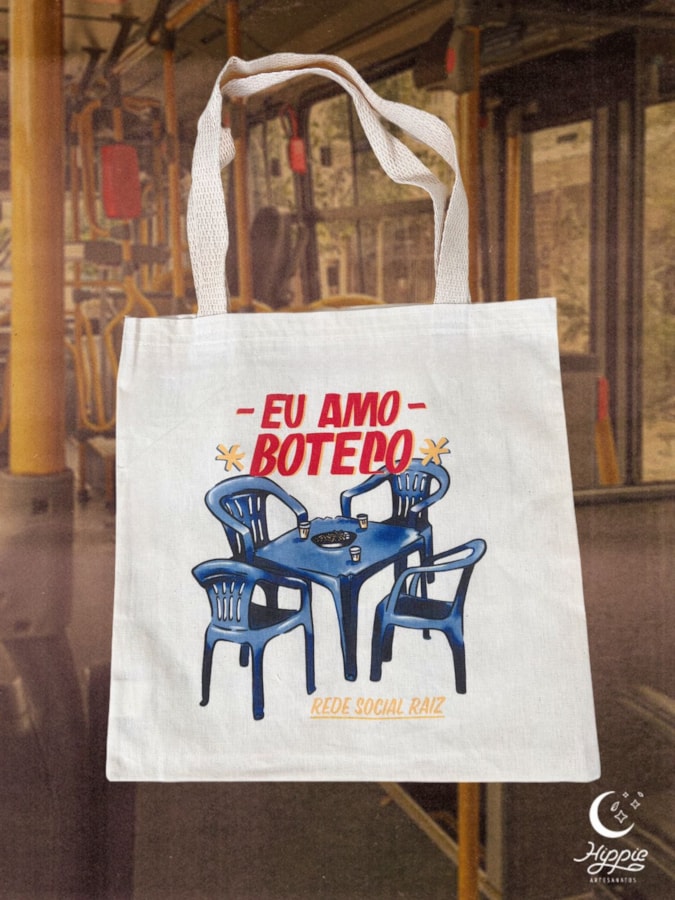 Ecobag Eu Amo Boteco — imagem 1
