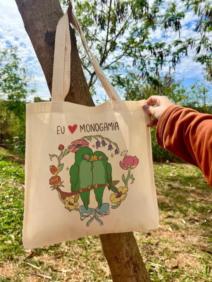 Ecobag Eu Amo Monogamia — imagem 1
