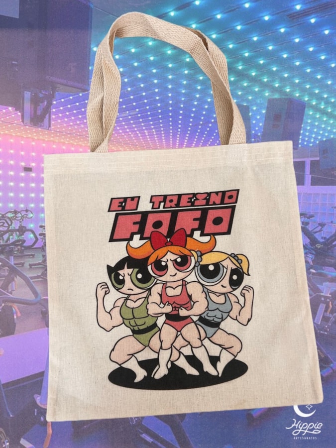 Ecobag Eu Treino Fofo — imagem 1