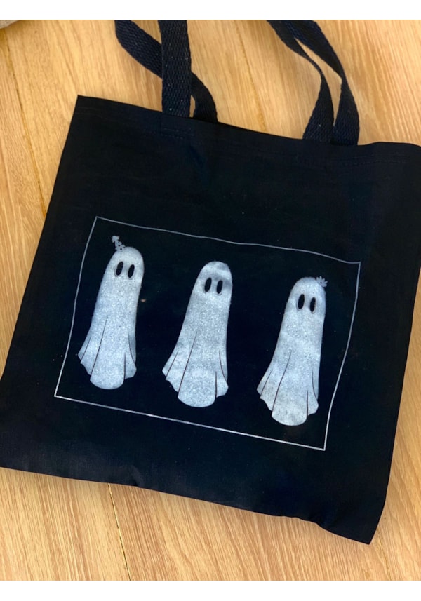 Ecobag Fantasminhas  Preta