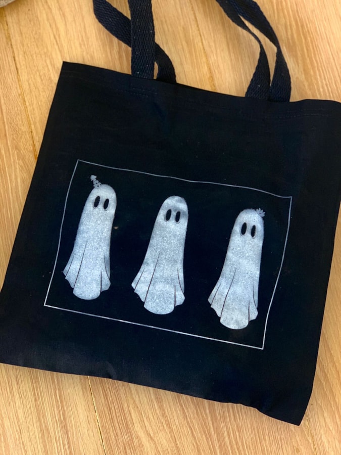 Ecobag Fantasminhas Preta — imagem 2