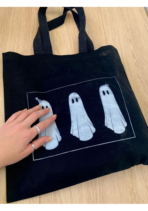 Ecobag Fantasminhas  Preta