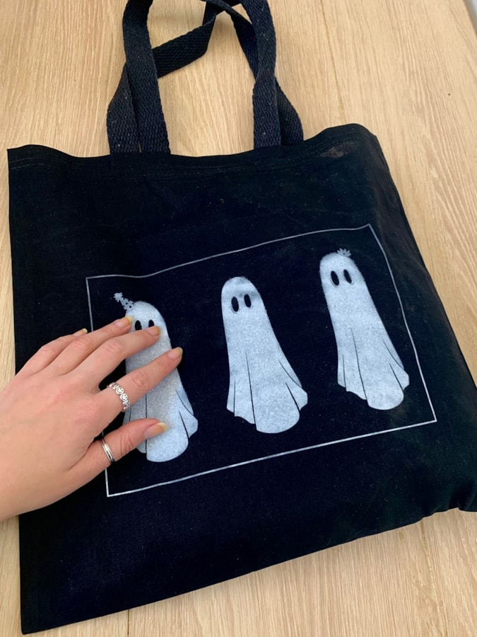 Ecobag Fantasminhas Preta — imagem 1