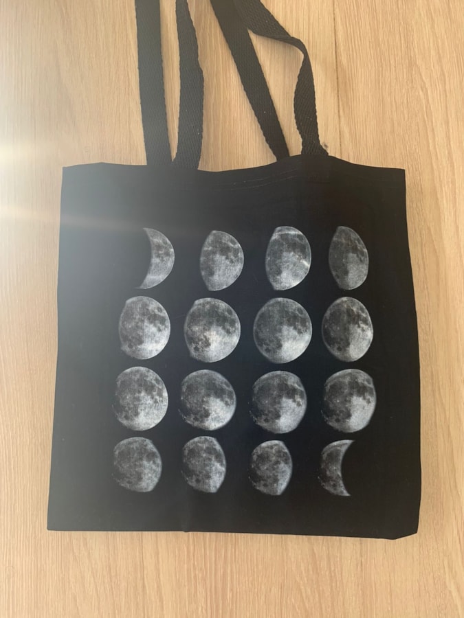 Ecobag Fases da Lua - Preta — imagem 2