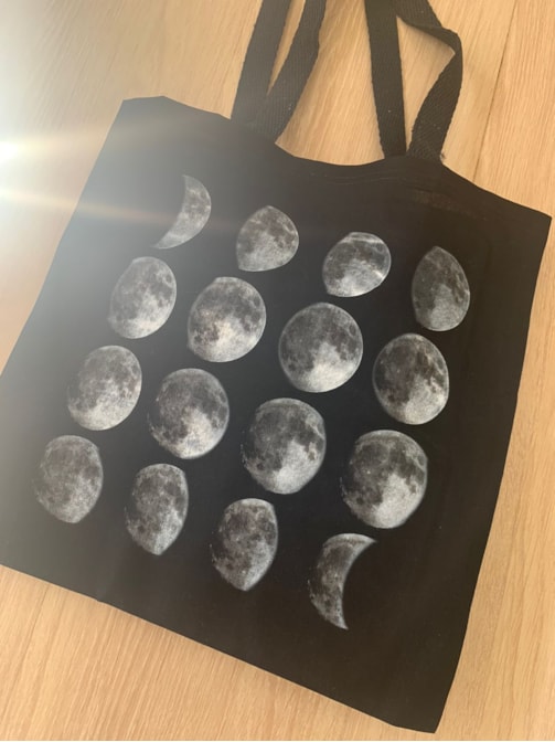Ecobag Fases da Lua - Preta
