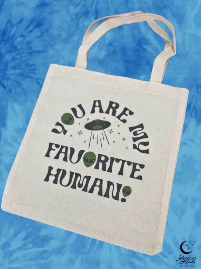 Ecobag Favorite Human Alien — imagem 1