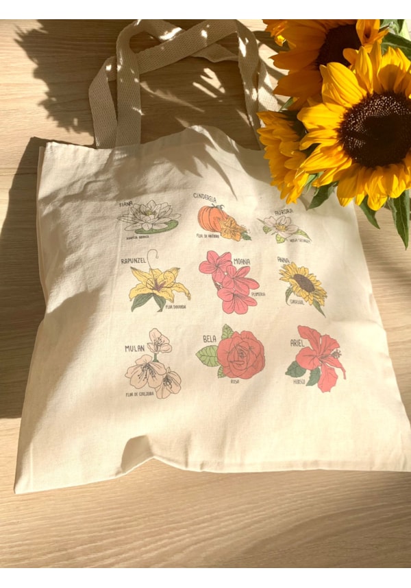 Ecobag Flores de Princesas