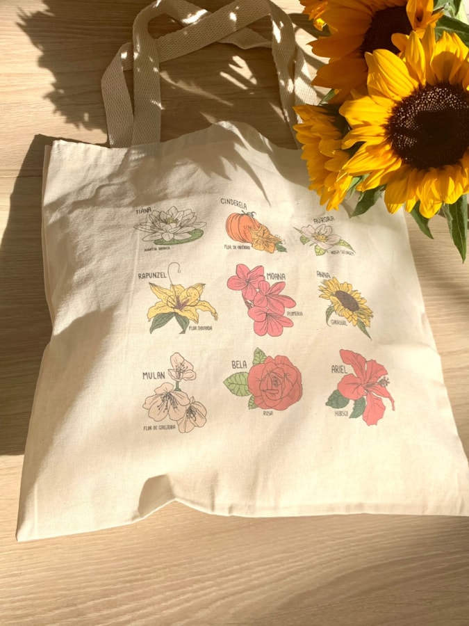 Ecobag Flores de Princesas — imagem 1