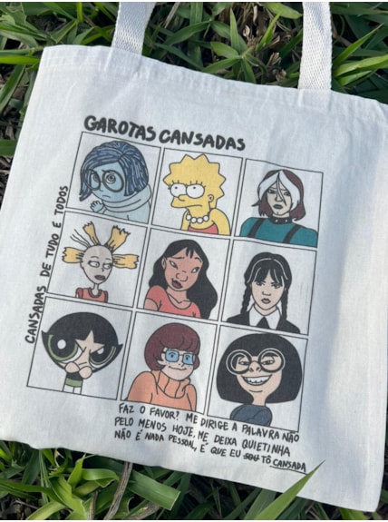 Ecobag Garotas Cansadas Colorida
