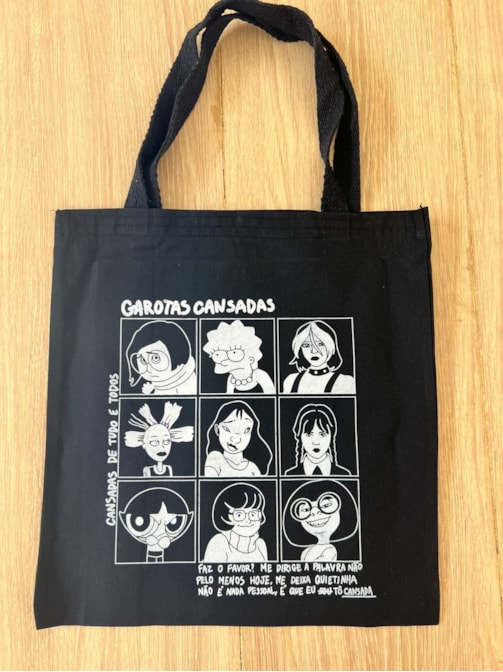 Ecobag Garotas Cansadas - Preta