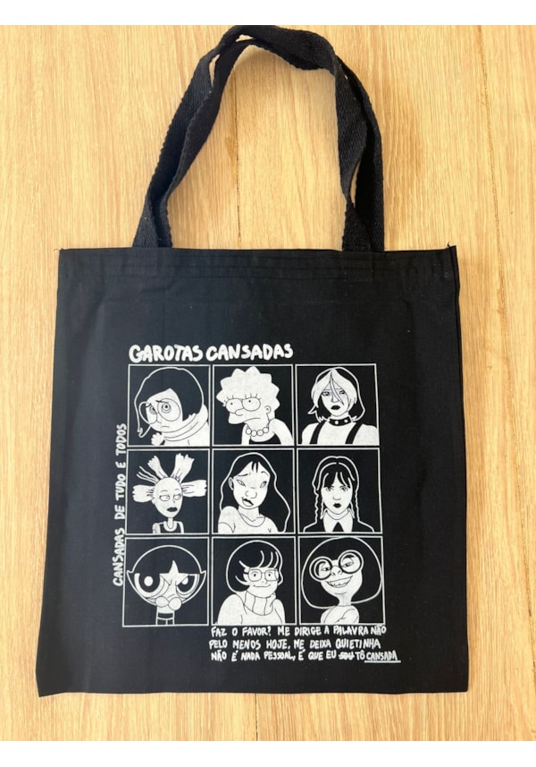 Ecobag Garotas Cansadas - Preta