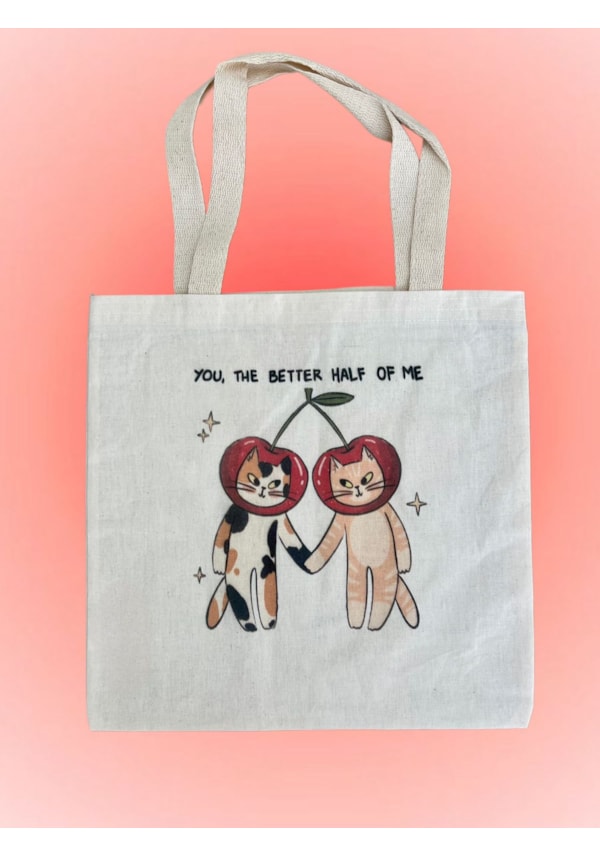Ecobag Gatinhos Cereja