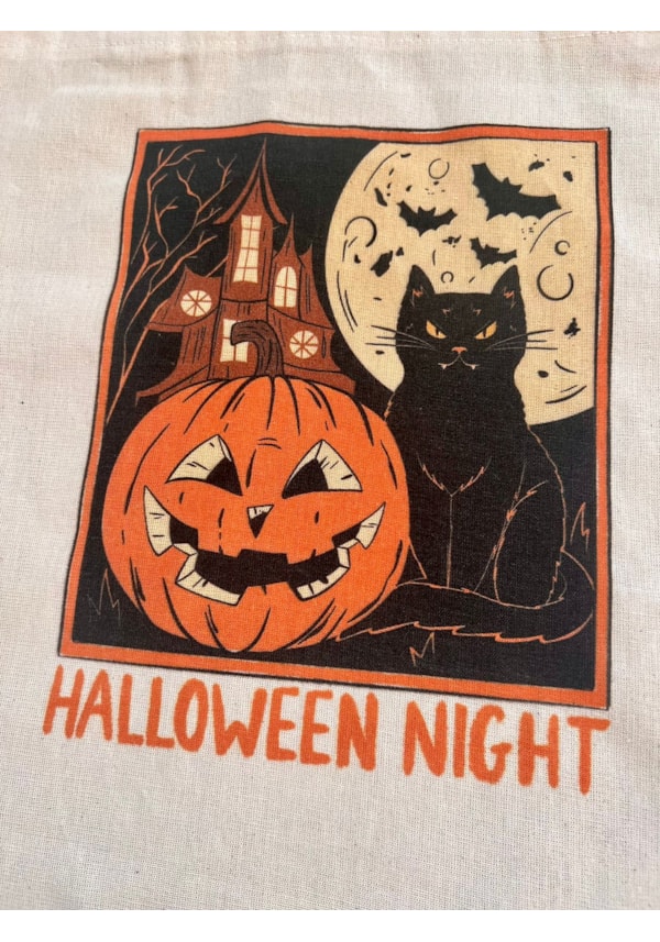 Ecobag Gato Halloween