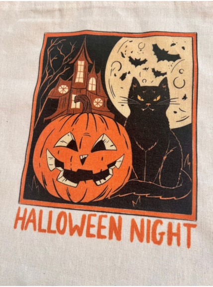 Ecobag Gato Halloween