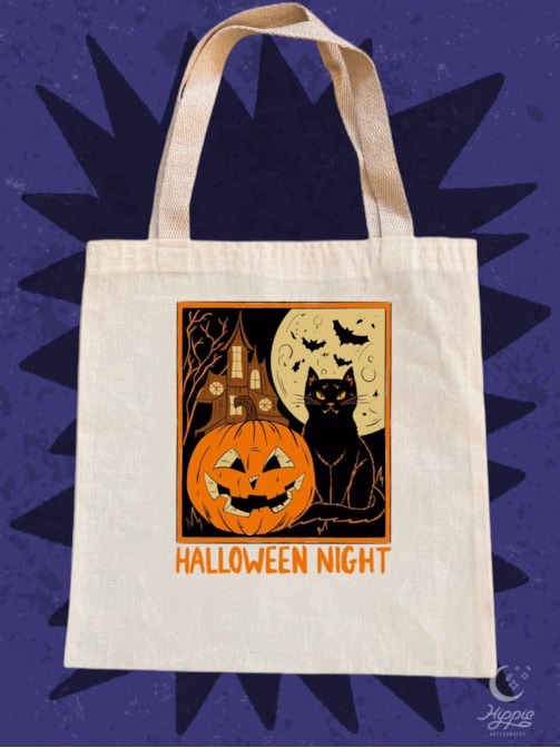Ecobag Gato Halloween