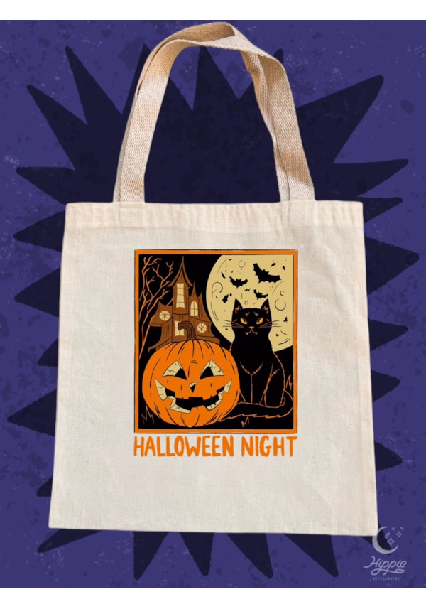 Ecobag Gato Halloween