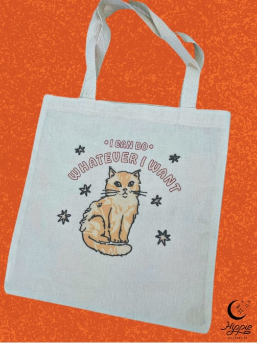 Ecobag Gato I Can Do Whatever i Want