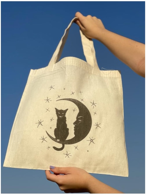Ecobag Gato Lunar