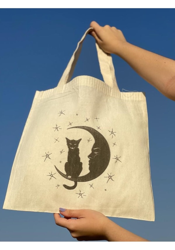 Ecobag Gato Lunar