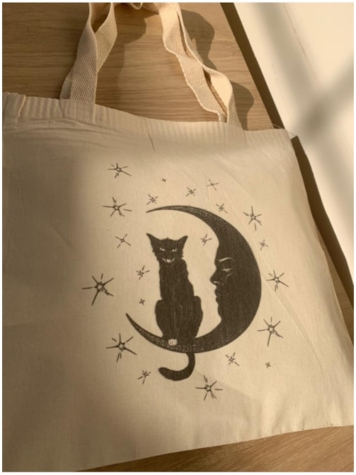 Ecobag Gato Lunar