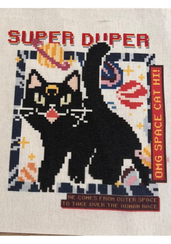Ecobag Gato Pixel Space