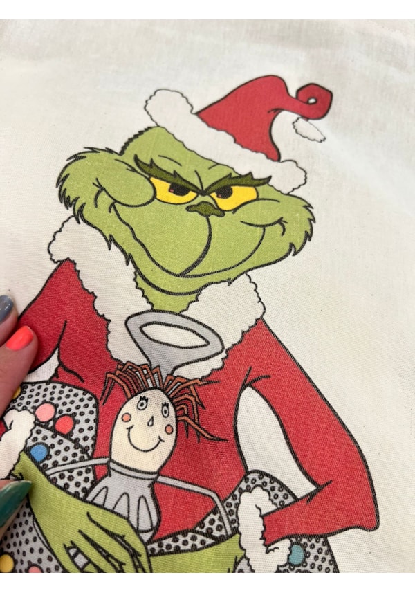 Ecobag Grinch Anjo de Natal