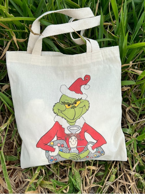 Ecobag Grinch Anjo de Natal