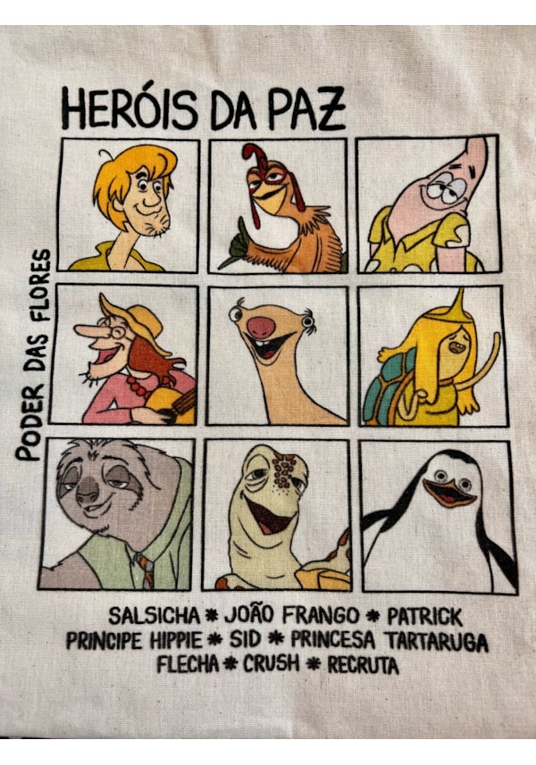 Ecobag Heróis da Paz