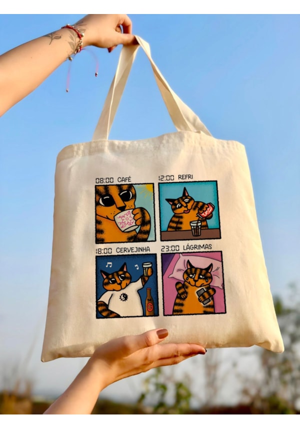Ecobag Horários de Gato