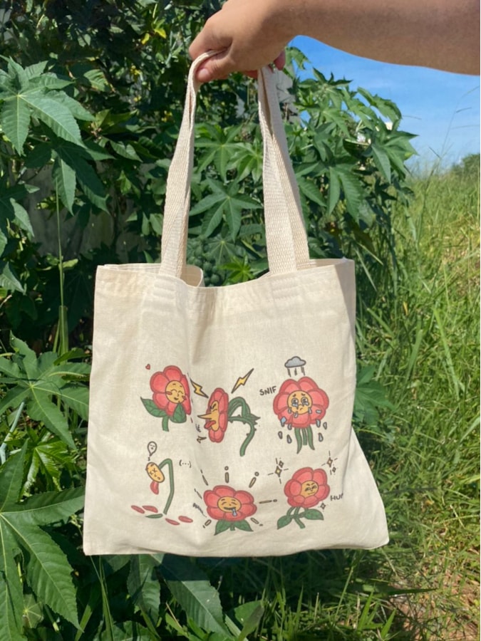 Ecobag Humor de Florzinha — imagem 1