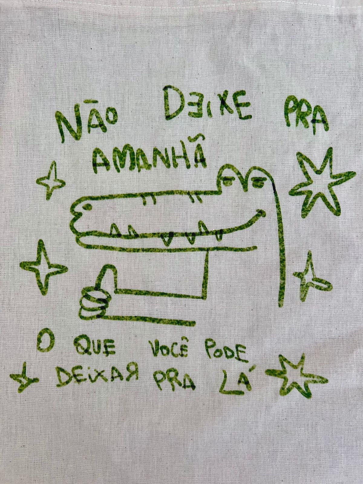 Ecobag Jacaré Que Deixa Pra Lá — imagem 2
