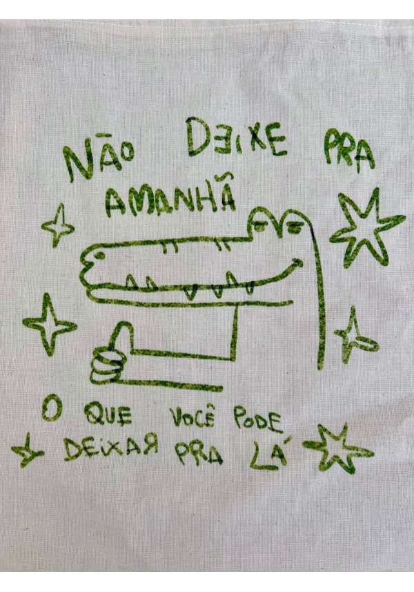 Ecobag Jacaré Que Deixa Pra Lá