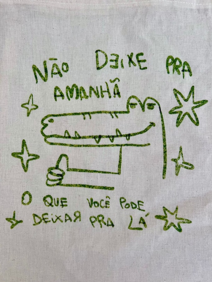 Ecobag Jacaré Que Deixa Pra Lá — imagem 2