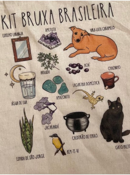 Ecobag Kit Bruxa Brasileira - Releitura