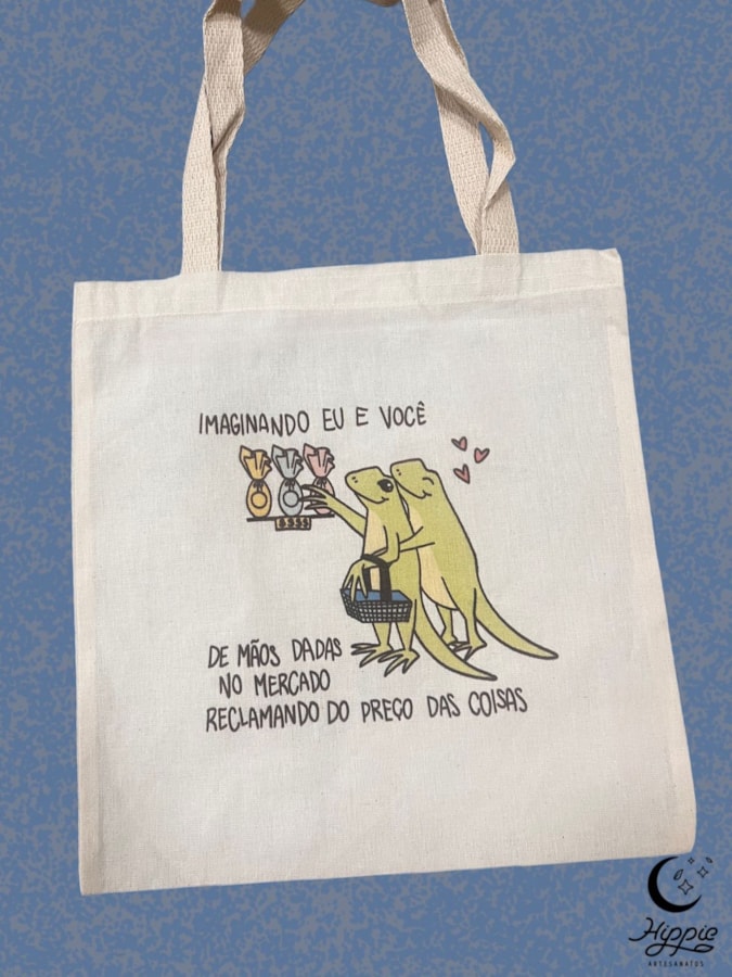 Ecobag Lagartixas Imagine a Gente — imagem 1
