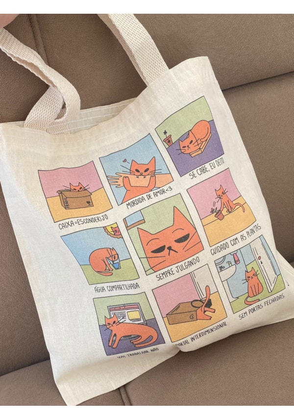 Ecobag Mãe de Gato Sabe Brincar
