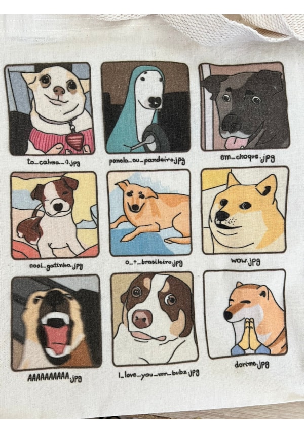 Ecobag Memes de Cachorro