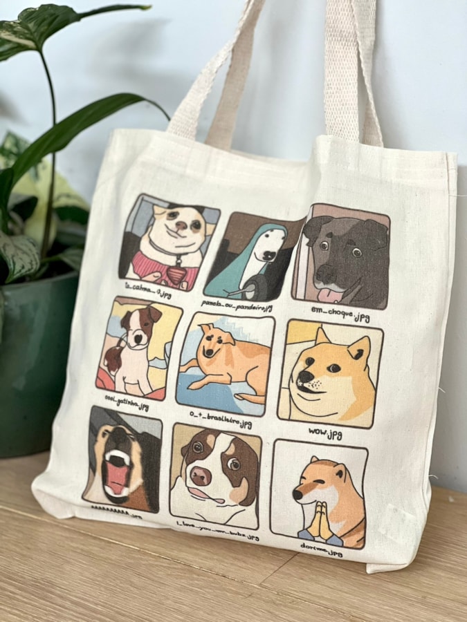 Ecobag Memes de Cachorro — imagem 1