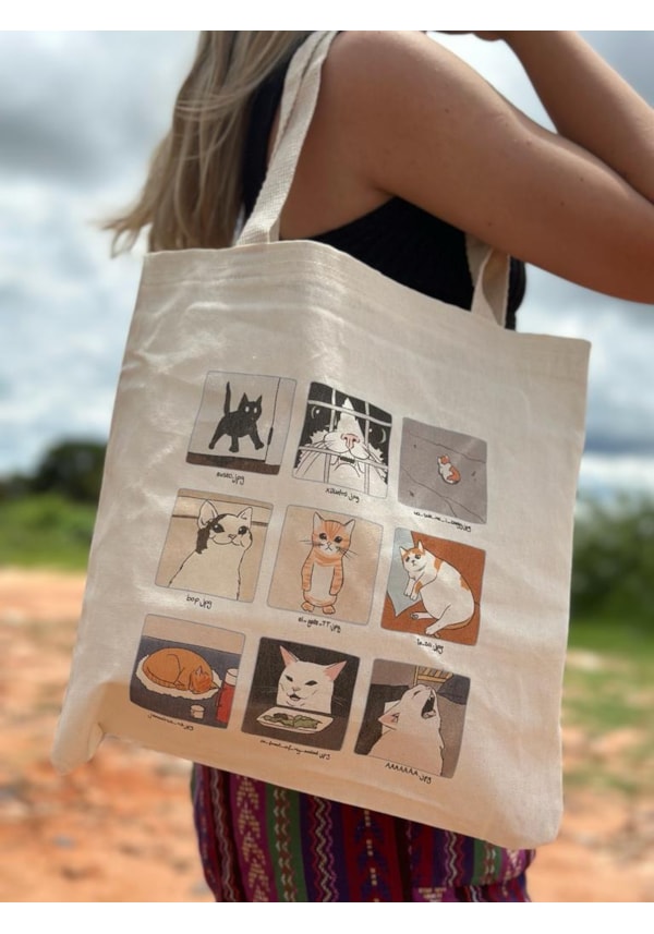 Ecobag Memes de Gato