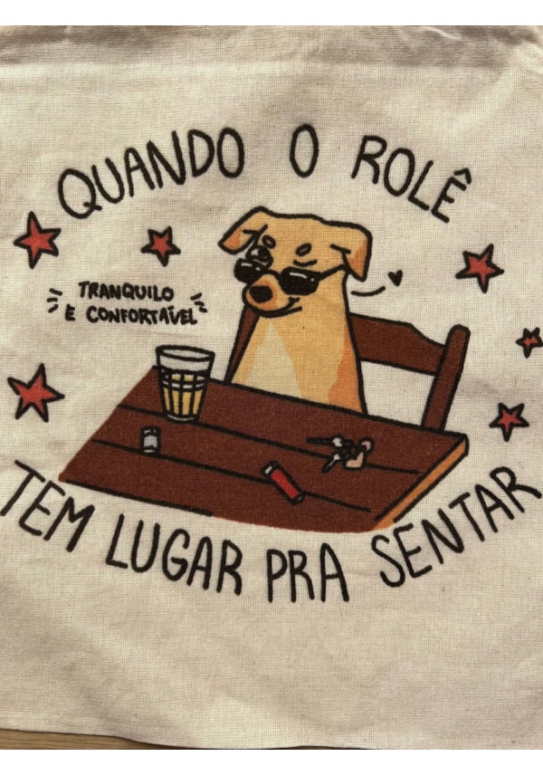 Ecobag O rolê tem lugar pra sentar