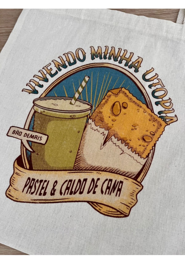 Ecobag Pastel e Caldo de Cana