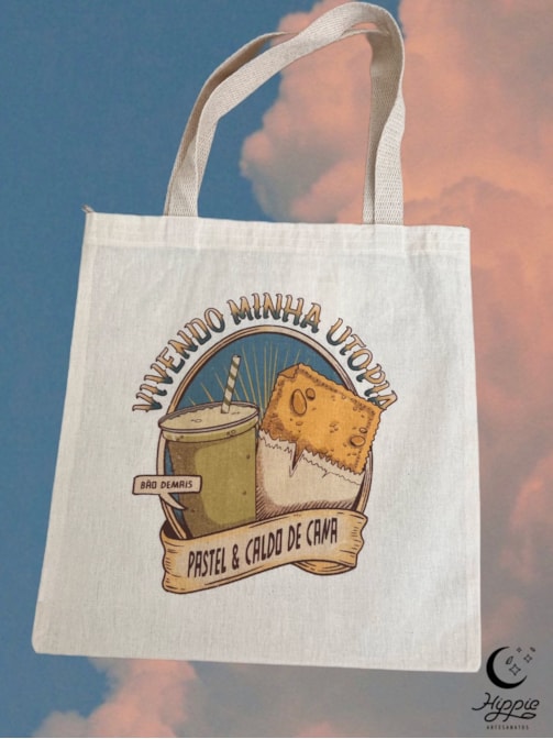 Ecobag Pastel e Caldo de Cana