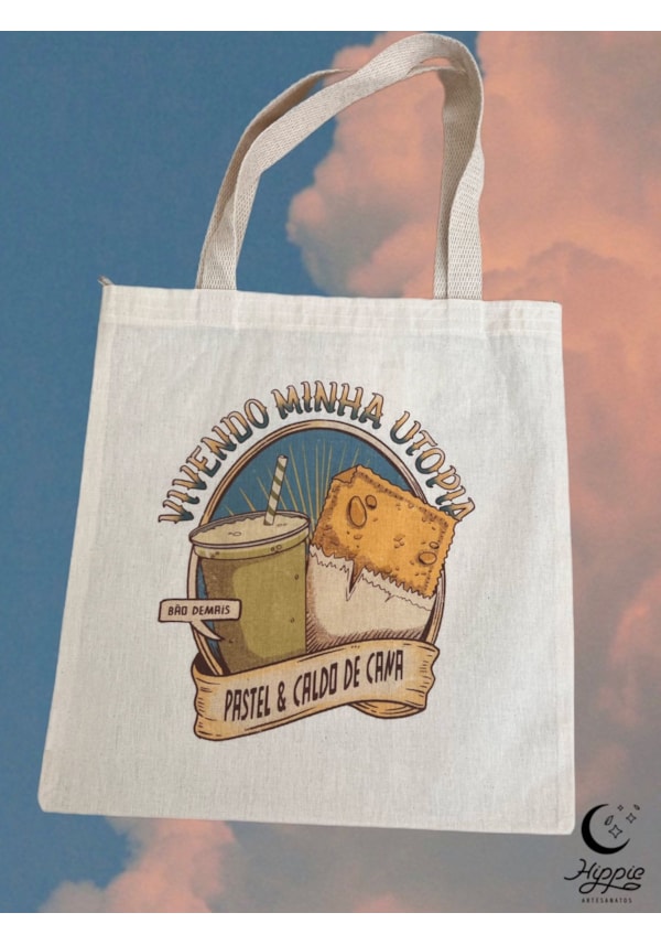 Ecobag Pastel e Caldo de Cana